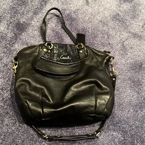 Black coach bag